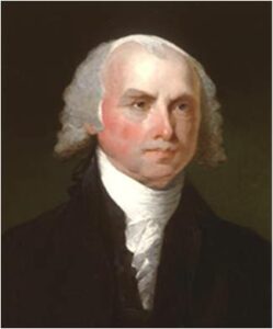 Painted portrait: President James Madison