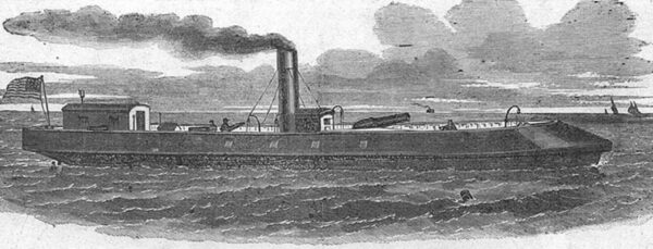 Drawing of Steam Gun-Boat Naugatuck
