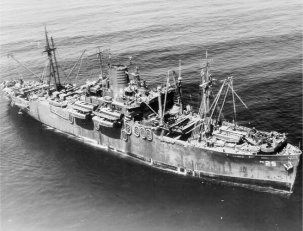 Aerial photograph: USS Arthur Middleton