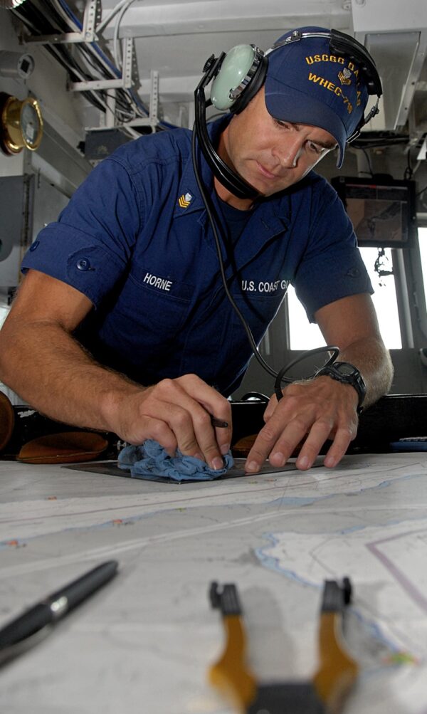 Photo: Terrell Horne working at a table.