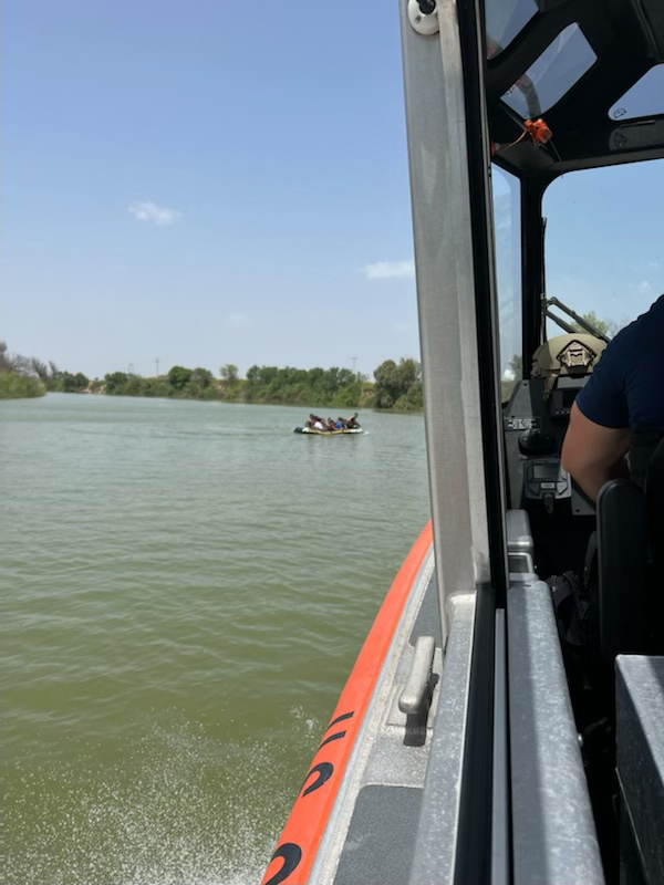 Photo: MSST response boat head towards an overloaded boat.