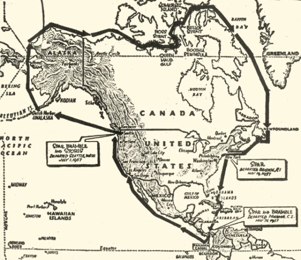 Chart: Mapping the route of the Northwest Passage.