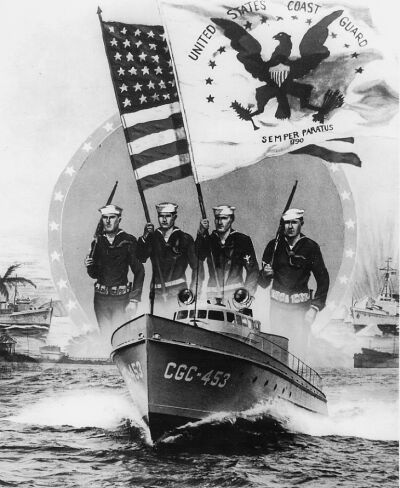 Recruiting poster featuring 83 foot cutter