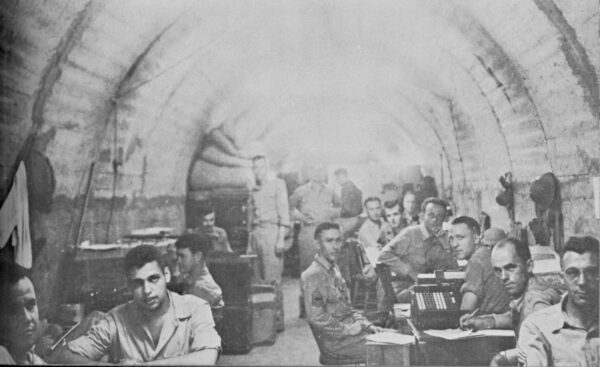 Photo: Men in the tunnels of Corregidor.