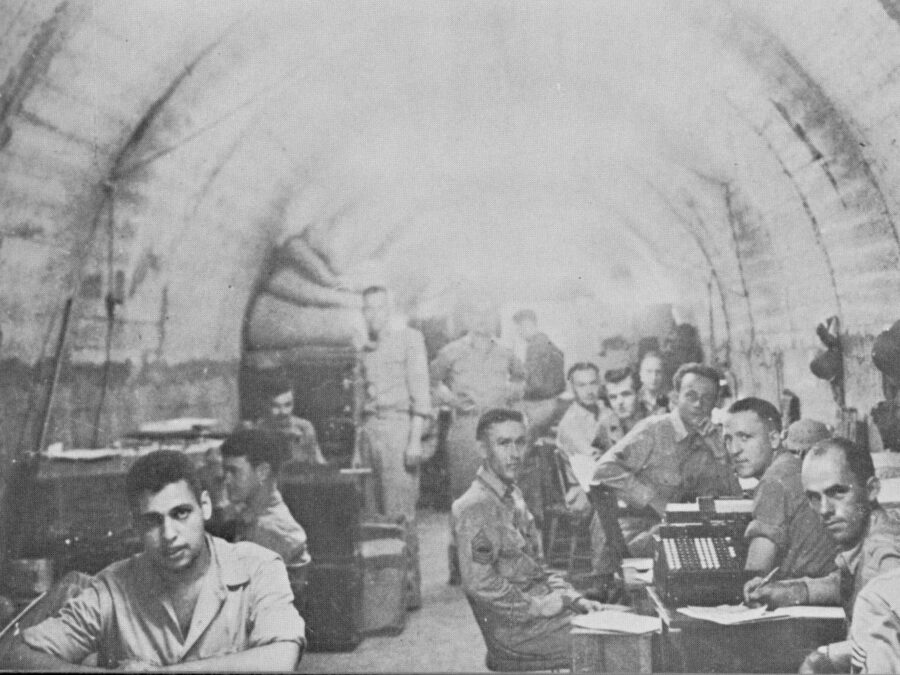 Photo: Men in the tunnels of Corregidor.