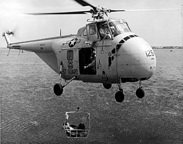 Photo of a Coast Guard HO4S-3G helicopter