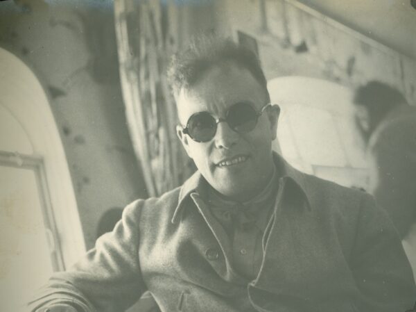 Photo: Lieutenant Commander Edward “Iceberg” Smith on board the Graf Zeppelin