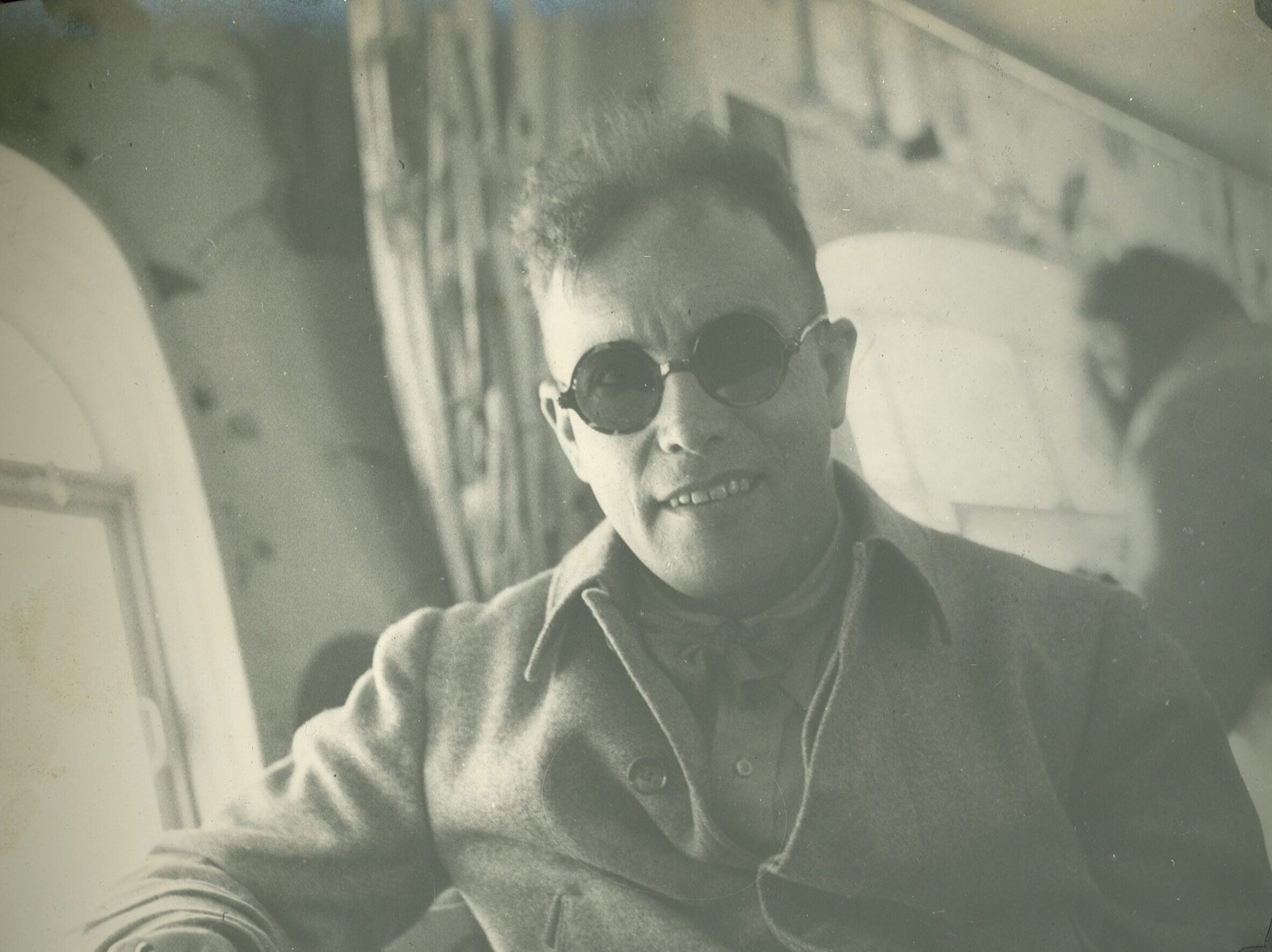 Photo: Lieutenant Commander Edward “Iceberg” Smith on board the Graf Zeppelin