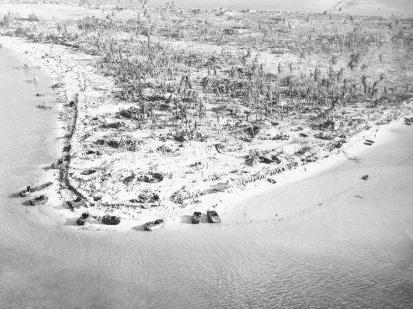 Photo: Betio Island after the battle.