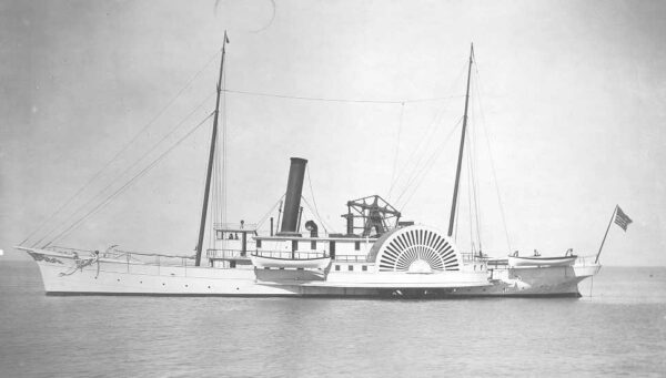 Photo: Steam sidewheel revenue cutter Fessenden