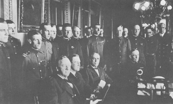Photo: Crew of the NC-4 during the Navy Cross Medal award ceremony