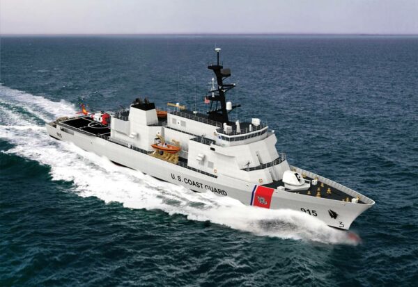 Illustration: A computer rendering of the Coast Guard’s new Offshore Patrol Cutter.