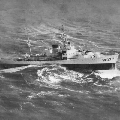 Photo: Cutter in rough waters.
