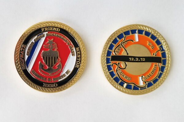 Photo: Two commemorative coins.