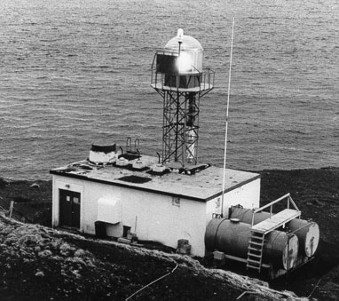 Photo: Automated lighthouse built at Scotch Cap after the tsunami to replace the former manned lighthouse.