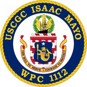 Graphic: Coat of arms for USCGC Isaac Mayo WPC 1112