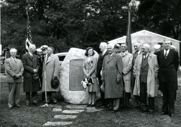 Photo: Station Evanston and crew memorial plaque unveiling ceremony.