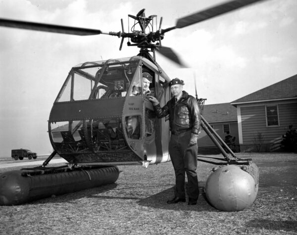 Photo: Erickson and Bolton with an HNS-1