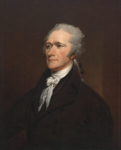 Painted portrait of Alexander Hamilton