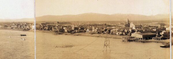 Photograph: Aerial view of Nome’s coast.