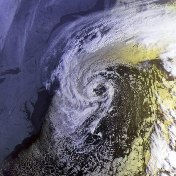 Photo: Satellite view of the Perfect Storm