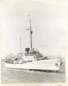 Photo: USCGC Alexander Hamilton with the caption “(NY8-FEB.23) U.S. COAST GUARD CUTTER TORPEDOED – The Navy Department”