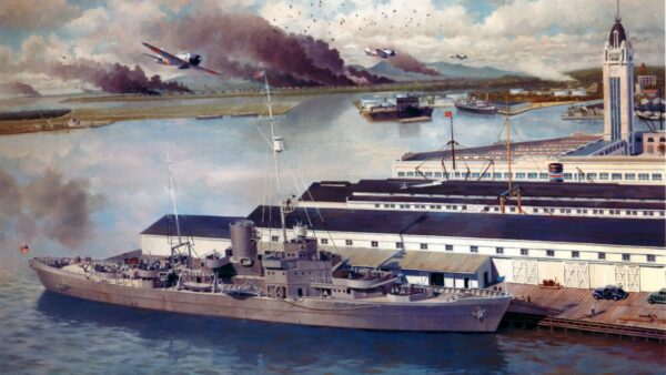 Painting of the USCGC Taney by Keith Ferris